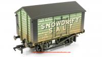 33-182A Bachmann 10T Covered Salt Wagon 'Snowdrift Salt' Green - weathered